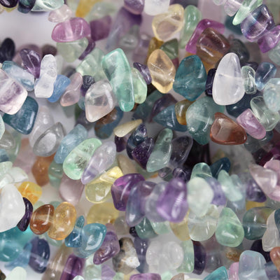 Fluorite, 6-8mm natural gemstone nugget chips gemstone, hole 1mm, 15.5inch