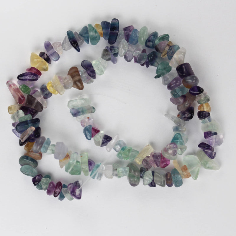 Fluorite, 6-8mm natural gemstone nugget chips gemstone, hole 1mm, 15.5inch