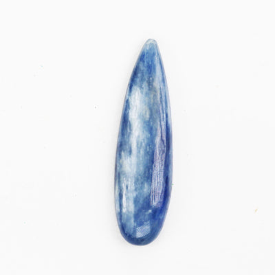 2pcs Natural Kyanite Cabochon Loose Gemstone Flatback, 8*30mm teardrop gemstone beads, 4mm thick