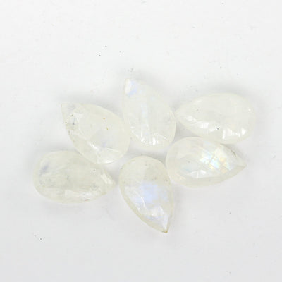 13mm*8mm Teardrop Faceted Loose Moonstone With Blue Flash Gemstone, Hole 0.8mm