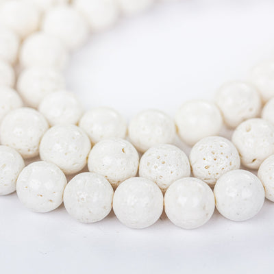 Natural White Coral, 10mm White Round Gemstone Strand, 15.5inch , About 42 Beads , Center Drilled 1mm Hole