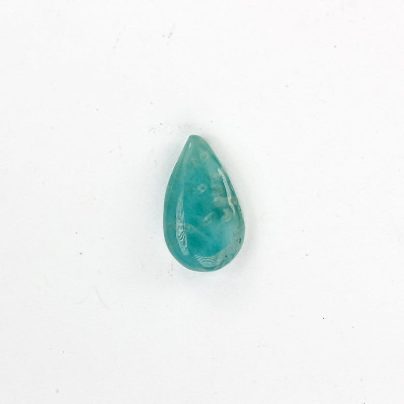 12mm*7mm 100% Natural Dominican Larimar Teardrop  Loose Gemstones Pendant Beads, 30pcs