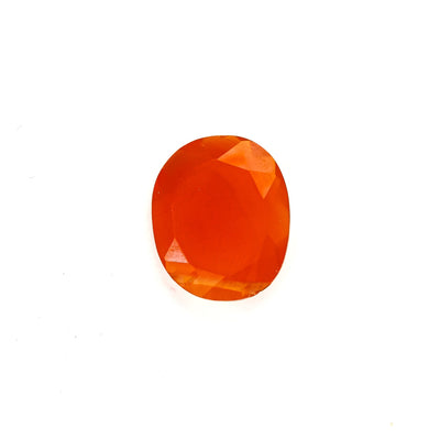 Carnelian, 13.50mm*11mm Oval Faceted Gemstone Beads Strand, Top Drilled, 3.80mm Thick, Hole0.8mm, 2pcs Beads