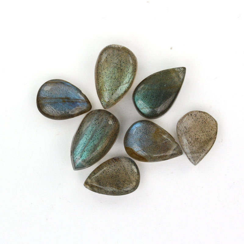 Labradorite,  12*7mm Natural Gemstone Loose Teardrop Shaped Beads,  6pcs Beads