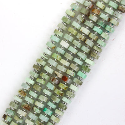 Natural Chrysoprase, 6*4mm Rondelle Gemstone Strand, 16 Inch, About 75 Beads, Hole1mm