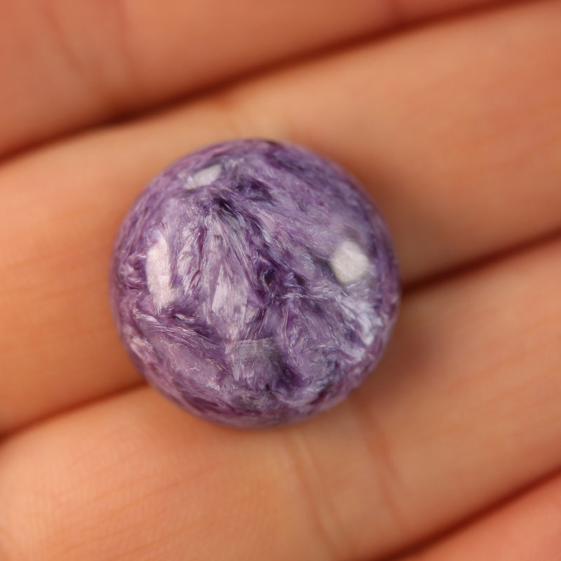 Natural Charoite cabochon gemstone beads, purple 8-18mm round cabs, purple 8*10mm oval cab