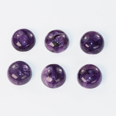 Natural Charoite cabochon gemstone beads, purple 8-18mm round cabs, purple 8*10mm oval cab