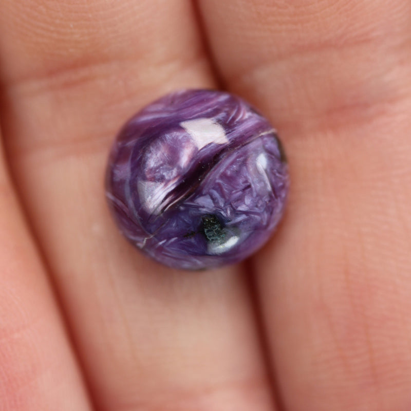 Natural Charoite cabochon gemstone beads, purple 8-18mm round cabs, purple 8*10mm oval cab