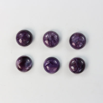 Natural Charoite cabochon gemstone beads, purple 8-18mm round cabs, purple 8*10mm oval cab