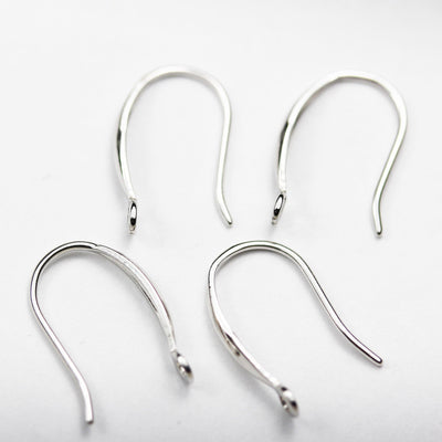 Earring findings 4pcs 925 sterling silver jewellery findings earstud, 16mm length drop with loop, hole1mm