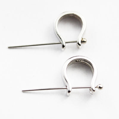 Pendant bails 2pcs 9*10mm 925 sterling silver jewellery findings ice pick  bails,20mm ball pin ,2.5-9mm inner size