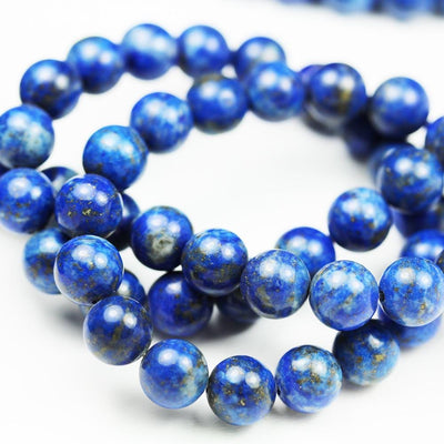 Natural lapis lazuli, 8mm round natural gemstone , one full strand , gemstone beads, hole 1mm,16"