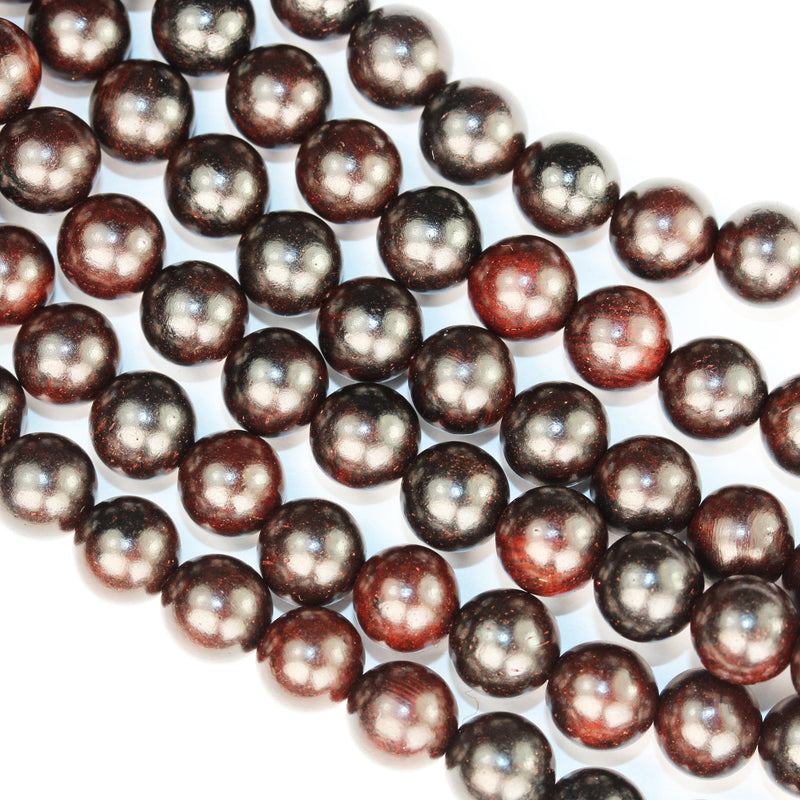 108pcs natural rosewood mala prayer beads necklace/bracelet strand, one full strand,8mm round