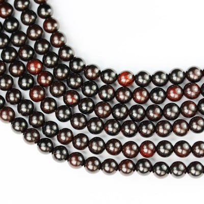 108pcs natural rosewood mala prayer beads necklace/bracelet strand, one full strand,8mm round