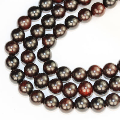 108pcs natural rosewood mala prayer beads necklace/bracelet strand, one full strand,8mm round