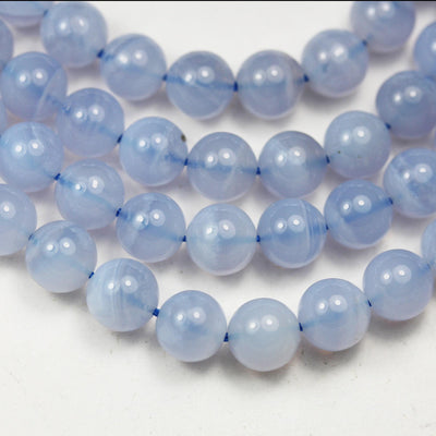 Blue lace agate, 6mm round agate gemstone strand ,one full strand , hole 1mm, about 60beads