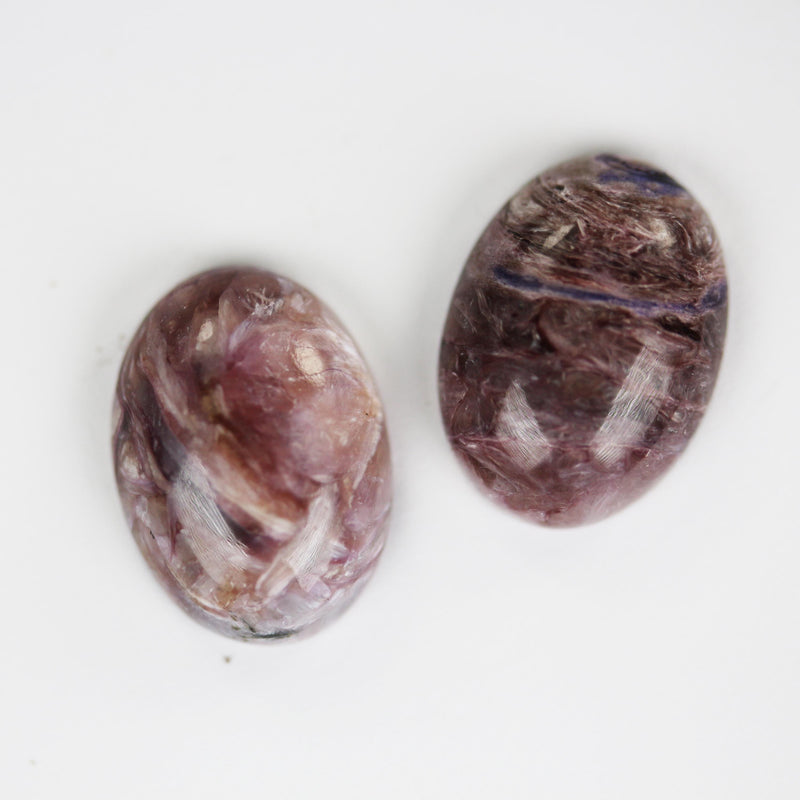 Natural Charoite cabochon gemstone beads, purple oval cabs, size 13*18mm oval cab, 5.2mm thick