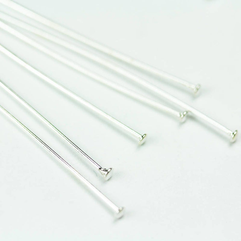 20pcs 25mm 20guage 925 Sterling Silver Jewellery findings Head Pin, Head about 2mm