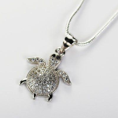 Charm 1pc sea turtle charm with crystals, 925 sterling silver sear turtle jewellery findings, 15x15mm