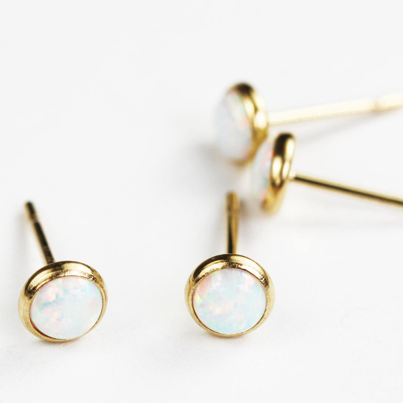 Earring findings 1 pair 14k gold filled jewellery making findings earstud earring post , 4mm  ball