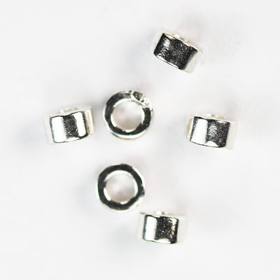 20pcs 2.5mm 925 sterling silver jewellery findings rondelle spacers,2.5mm diameter, 1.5mm thick, hole 1mm