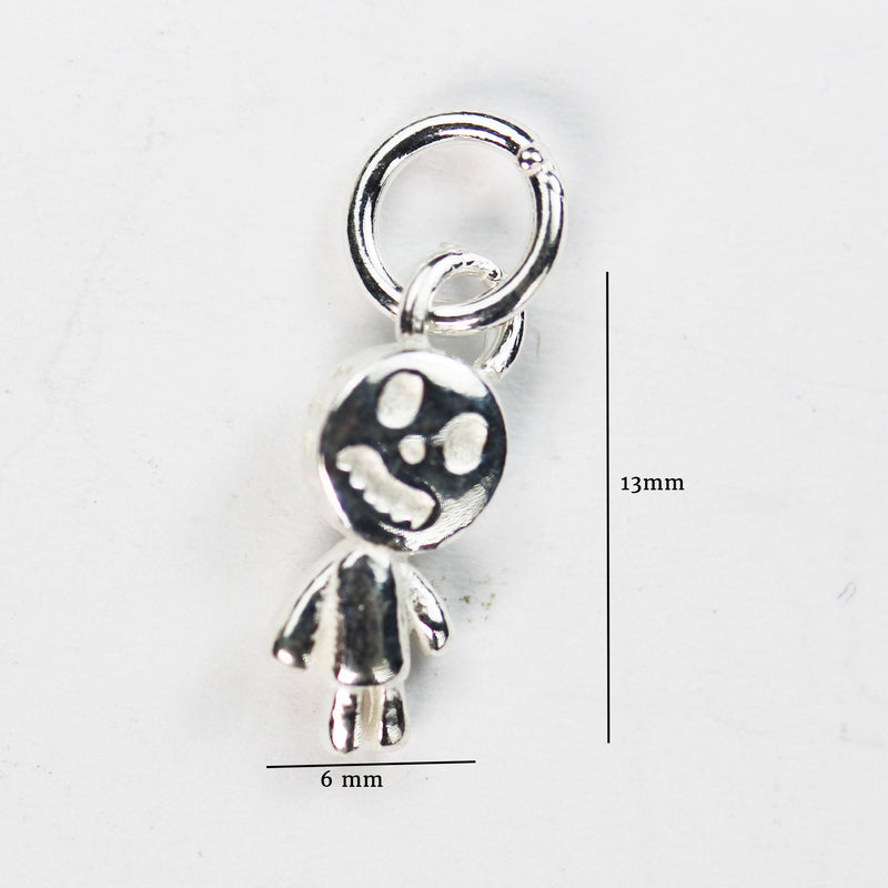 Charms 2pcs 925 Sterling Silver Jewellery findings Charm Beads ,Jack Skellington charm,Halloween Charm 13*6mm