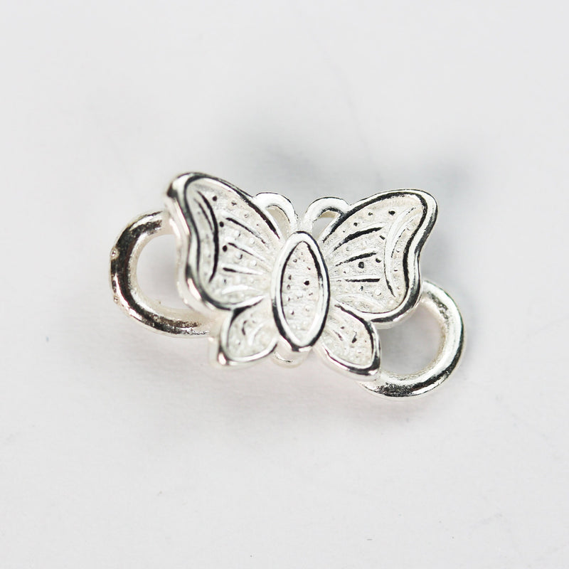 Hook clasp 1PC Clasp 925 sterling silver Jewellery finding, Butterfly S-hook,18*10mm, Opened S Wire