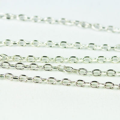 Sterling Chain Jewelry Making Chain 1 foot/10 feet 2x3.2mm Oval 925 Sterling Silver Jewellery  Chain