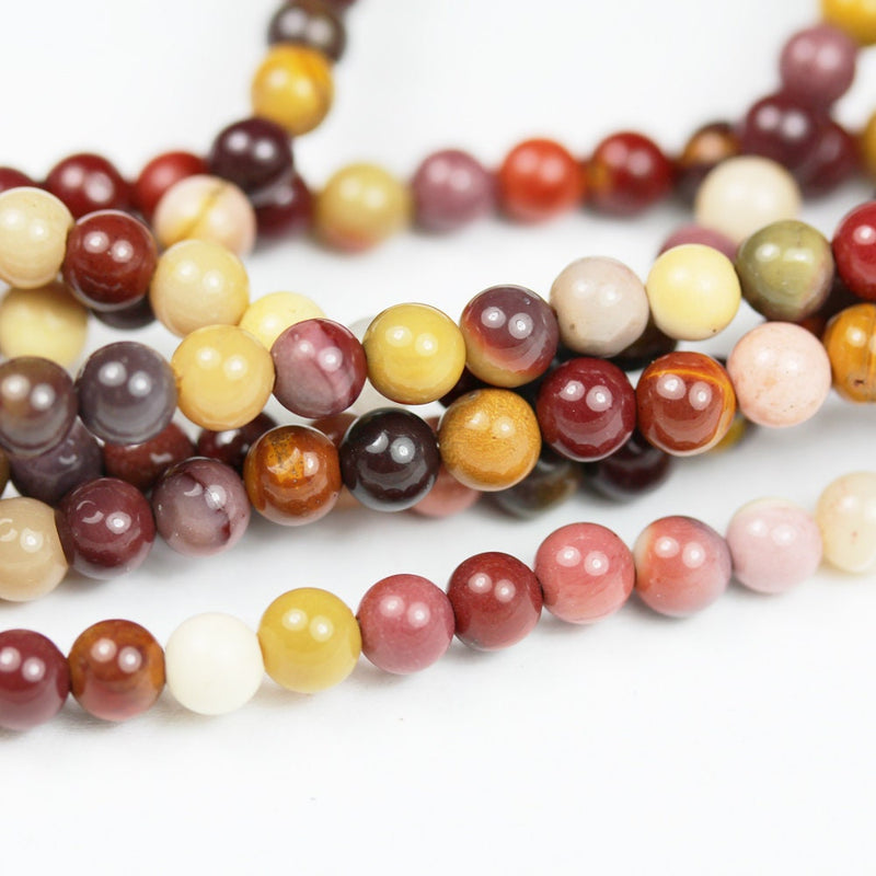 Mookaite Jasper,  4mm Round Gemstone Beads, One full strand beads,15inch, about100 beads