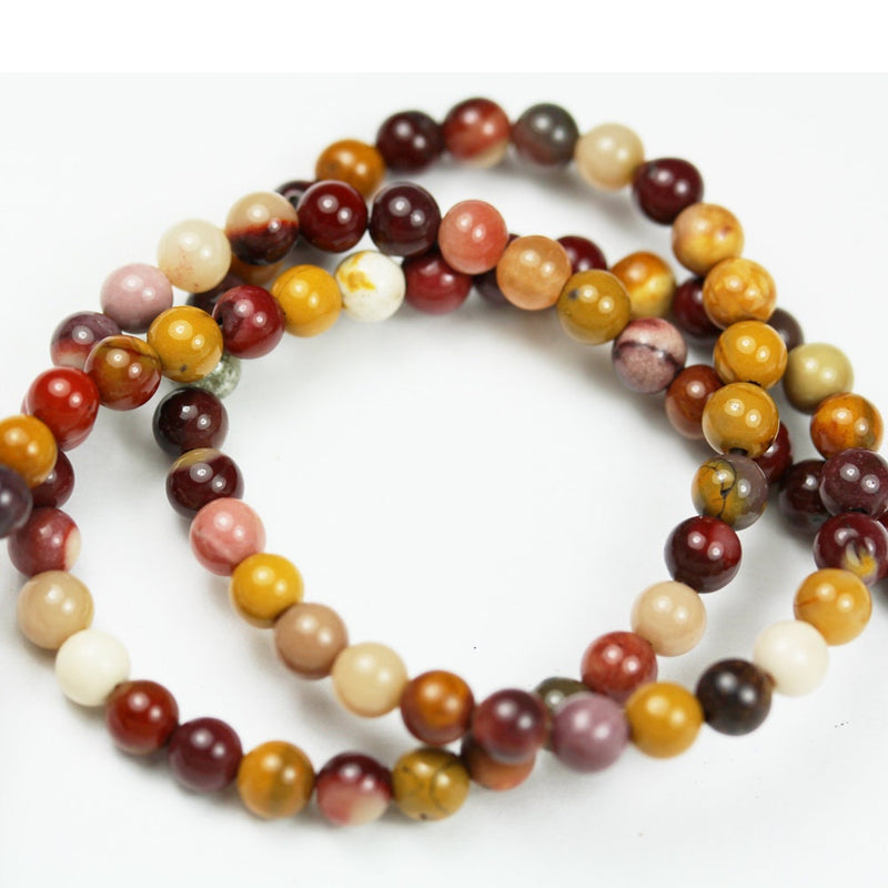 Mookaite Jasper,  4mm Round Gemstone Beads, One full strand beads,15inch, about100 beads