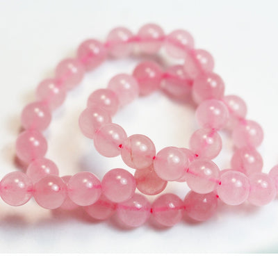 Rose quartz, 10mm Round  Gemstone Strand,  One full strand, about 50 beads,hole1mm