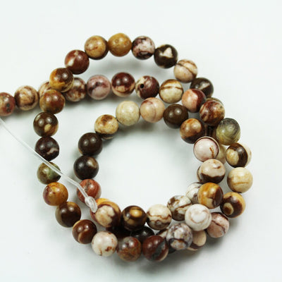 Brown Zebra Jasper , 10mm Round Japser Gemstone Beads,15.5inch, about 40 beads, 1mm hole