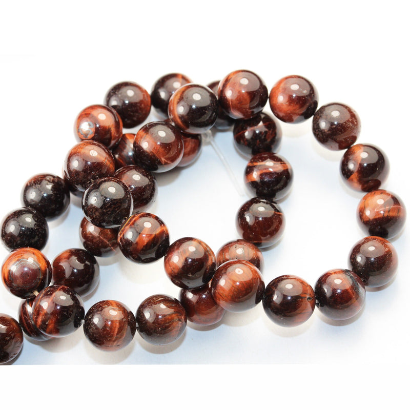 Red Tiger eye, 10mm Round Gemstone Strand, One full strand 15.5 inch , about 40 bead,1mm hole