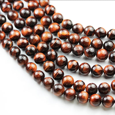 Red Tiger eye, 10mm Round Gemstone Strand, One full strand 15.5 inch , about 40 bead,1mm hole