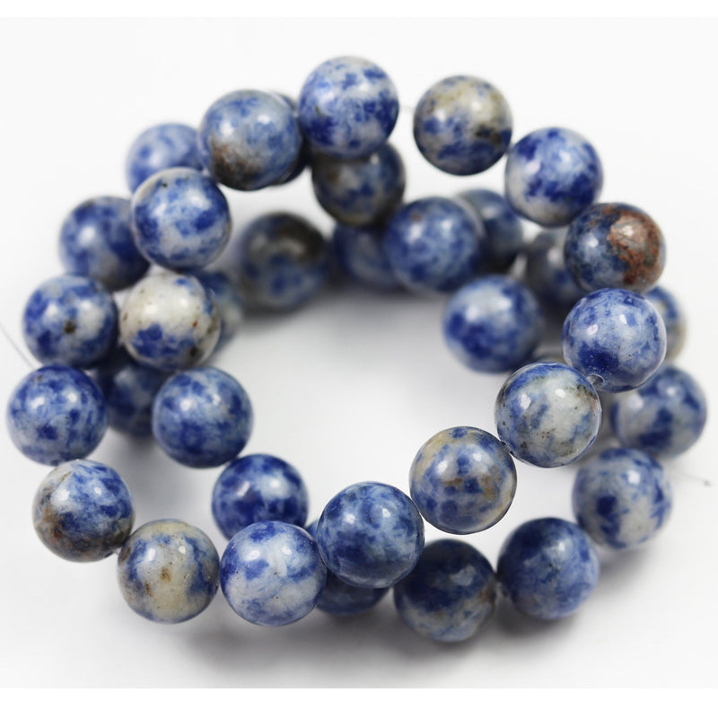 Blue Spot Jasper, 10mm Round Natural  Beads Gemstone Strand, One full strand 15.5inch, about40pcs