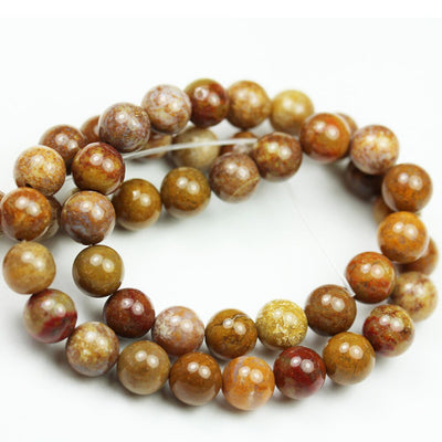 Ocean Jasper, 6mm Round Gemstone Strand, 15.5 inch , about 65 beads , 1mm hole