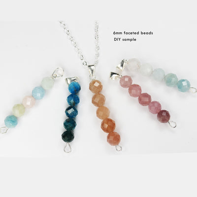 Beryl Mix, Aquamarine, Heliodor and morganite, 6mm Faceted Round Mixed Gemstone ,7.5inch hole1mm,about32beads