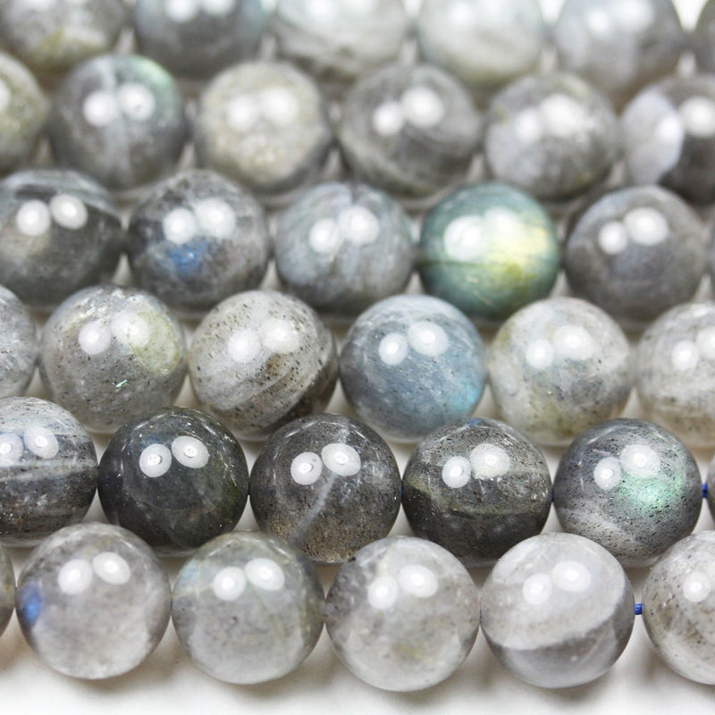 Labradorite, 10mm Round Gemstone Strand, 15.5 inch , about 40beads , 1mm hole