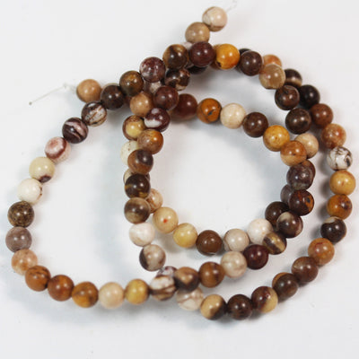 Brown Zebra Jasper , 4mm Round Japser Gemstone Beads,15.5inch, about 90 beads