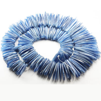 Natural Kyanite, 20-50mm Graduated Stick Gemstone Beads, 16inch , 20-50mm length, 10-12mm width,about180pcs