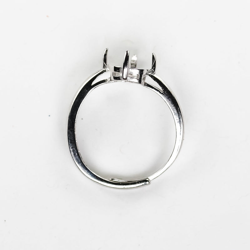 Adjustable ring mounting 925 sterling silver jewellery findings, ring setting,for 8mm round beads